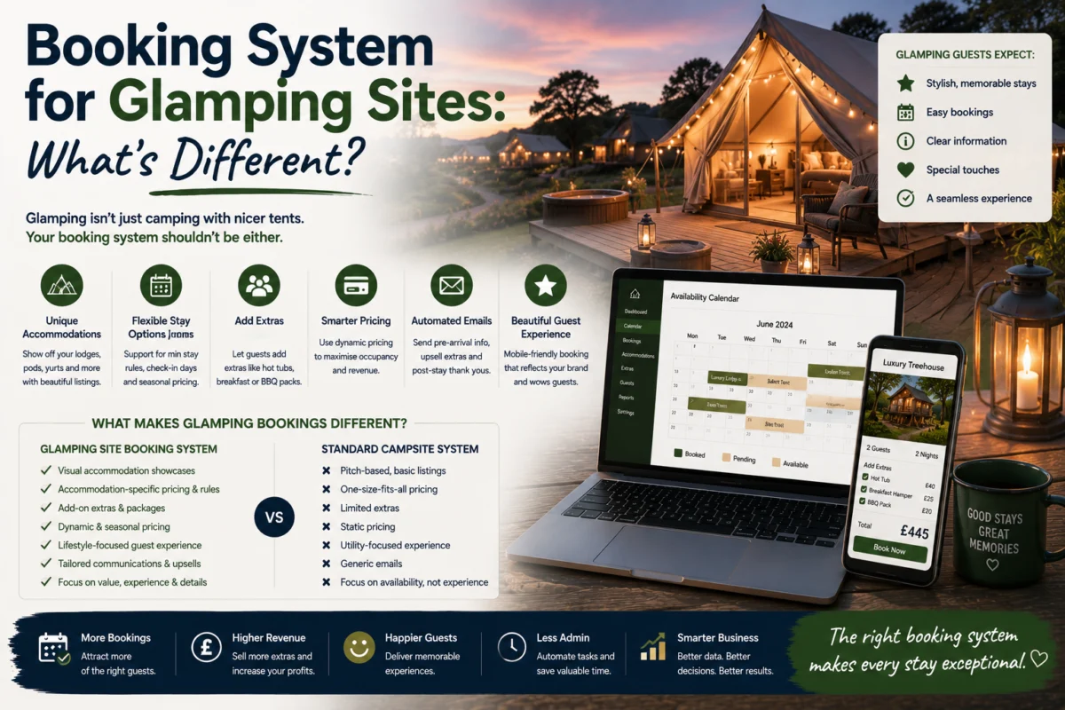 Booking System for Glamping Sites: What’s Different?