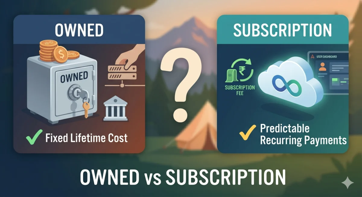 Owned vs Subscription Booking Software for Campsites: The Real Cost